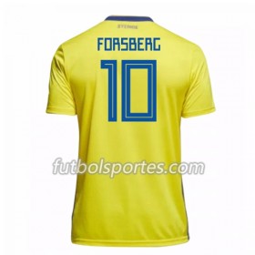 Camisetas Suecia Forsberg 10 Primera Equipacion Mundial 2018